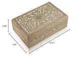 Great Birthday Gift Ideas Handmade Decorative Wooden Jewelry Box Jewelry Organizer Keepsake Box Treasure Chest Trinket Holder Watch Box Storage Box Housewarming Gifts Women The Great Indian Bazaar