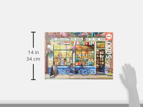 Educa - Greatest Bookshop in The World - 5000 Piece Jigsaw Puzzle - Puzzle Glue Included - Completed Image Measures 61.75" x 42.25" - Ages 14+ (18583)