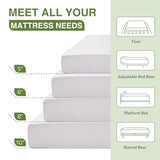 EGOHOME Full Size Memory Foam Mattress, 8 Inch Bed Mattress in A Box with Green Tea Cooling Gel, Pressure Relief Mattress with Medium Firm Support, CertiPUR-US Certified, 75''L x 54''W White EGOHOME