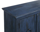 Martin Svensson Home Garden District Rustic Blue Solid Wood 65" TV Stand Martin Svensson Home