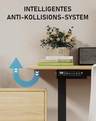 Xyndyx 264 lbs Capacity Dual Motor Electric Standing Desk Frame, Height Adjustable Sit Stand up Desk Legs for 39.4” to 74.8” Desktop, Anti-Collision Function, Cable Tray, 2 Hooks, Black Frame Only Xyndyx