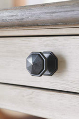 Signature Design by Ashley Bolanburg Farmhouse Counter Height Dining Room Table, White & Brown Signature Design by Ashley