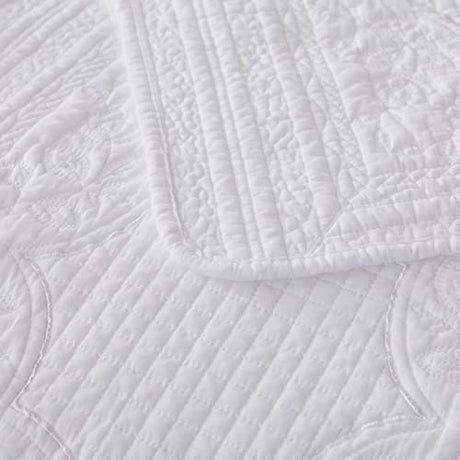Brandream White Quilts Twin Size Cotton Bedspread Matelasse Bedding Coverlet Set 2-Piece Daybed Single Bed Spreads Brandream