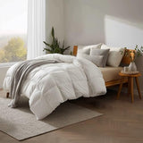 Bamboo Bay All Season Queen Size Comforter, 100% Viscose Made from Bamboo, Soft Quilted Down Alternative Duvet Insert with Corner Tabs, Breathable Cooling Bedding, 90 x 94 Inch Bamboo Bay