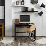 Casual Home Montego Folding Desk with Pull-Out Tray-Espresso Casual Home