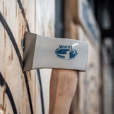 The Big Axe: World Axe Throwing League Premium Competition Throwing Axe & Multi-Purpose Camping Axe or Wood Splitting Axe with Hickory Wooden Handle WATL