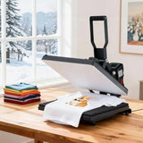 OLIXIS Heat Press, 15x15 Heat Press Machine for T Shirts with LCD Display & Memory Mode, 1200W Heat Transfer Machine for Bags, Pillows, Aprons OLIXIS
