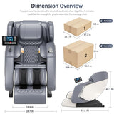 2026 Full Body Massage Chair - Zero Gravity Heated Shiatsu Massage - Lumbar/Calf Heat Relieve Sitting Back Pain, 8 Back Rollers, Extendable Footrest - Relieve Back Pain for Office Workers/Athletes DOVRYTHEN