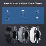 Creality 3D Printer Filament 1.75mm, Ender PLA Filament No-Tangling Smooth Printing Without Clogging No Warping, Fit Most FDM 3D Printers, 1kg Spool, Dimensional Accuracy +/- 0.02mm, White Creality