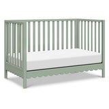 DaVinci Sammy Scallop 4-in-1 Convertible Crib in Light Sage, GREENGUARD Gold Certified DaVinci