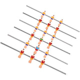 HOHXFYP Foos Table Soccer,Robust PP and Wood Material Entertaining Foos Table Soccer Bal,Have Fun Portable Foos Table Toy for Home and Travel HOHXFYP