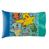Northwest Twin Bed in a Bag Set – Pokémon First Starters Design – 5-Piece Bedding Set with Comforter, Fitted Sheet, Flat Sheet, Pillowcase, Sham Northwest
