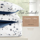 Linen Market Reversible Twin/Twin XL Comforter Set (2 Piece) - Bring Luxury Home with Our Soft and Lightweight Down Alternative Comforter Twin Size - This Includes Your Comforter and 1 Pillow Sham Linen Market