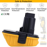 Tulepowceeng 2 Packs DCA1820 Battery Adapter Compatible with Dewalt 18V Tools, Convert Compatible with Dewalt 20V Lithium Batteries DCB203 DCB204 DCB206 to Work with 18V Cordless Power Tools Tulepowceeng