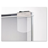 Quartet Privacy Screen, 64" x 38" Translucent Portable Wall Divider, Adjustable Height, Sturdy Aluminum Frame on Wheels, Includes Attachable White Board (WPS2000) Quartet