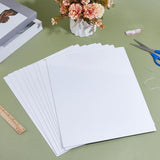 UNICRAFTALE 10 Sheet Self Stick Mounting Board 14.05"x11.02" White Picture Frame Backing Board for Cross Stitch Rectangle Photo Frame Backing for Cardmaking Embroidery Needlework Craft UNICRAFTALE