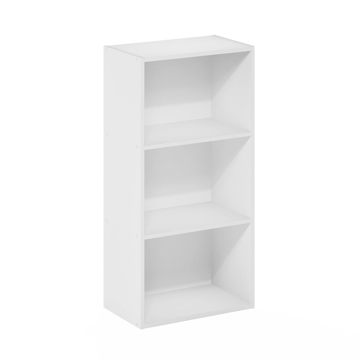 Furinno Luder 3-Tier Open Shelf Bookcase, White Furinno