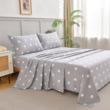 Chezmoi Collection 4-Piece Kids/Teens Sports Sheet Set - Soft Microfiber Gray White Baseball, Queen Size Chezmoi Collection