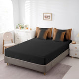 Feelyou Abstract Ombre Comforter Set with Sheets Kids Teens Brown Black 7 Piece Bedding Set Room Decor Twin Size,Reversible Black Feelyou