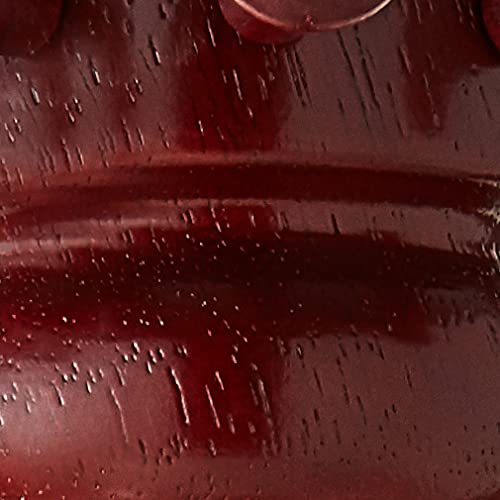 ORE International Six Foot Wood and Chrome Coat Rack Cherry Finish ORE International