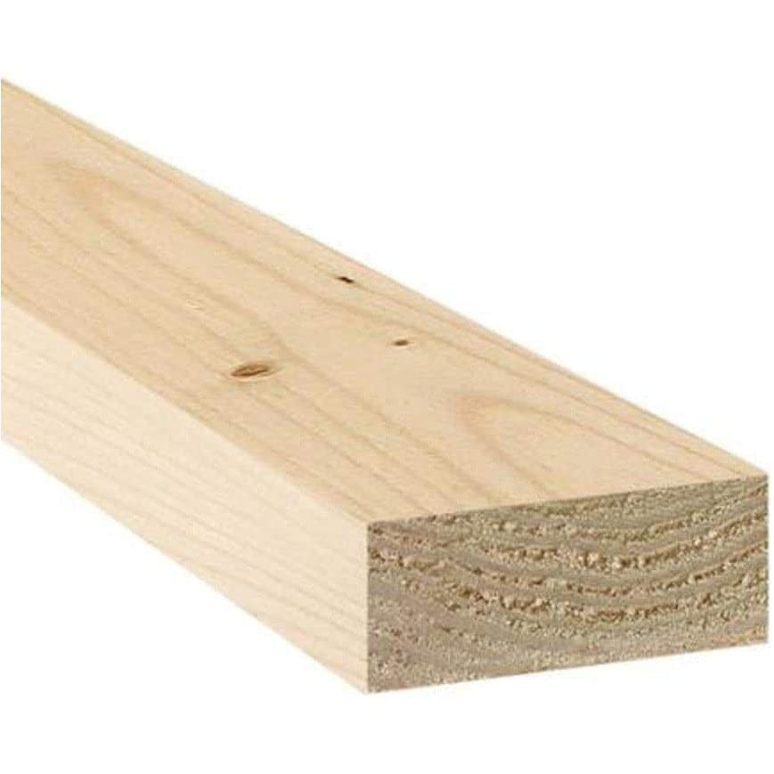 2 in. x 4 in. (1 1/2" x 3 1/2") Construction Premium Whitewood Board Stud Wood Lumber 4FT - WoodArtSupply