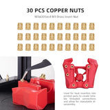 Vertical Heat Set Insert Tool Pressing Machine with 90W Soldering Iron, Heat Set Tips M2-M8, 30PCS Brass Nuts Threaded Inserts for 3D Printed Part Mintion