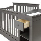DaVinci Piedmont 4-in-1 Convertible Crib and Changer Combo in Slate DaVinci