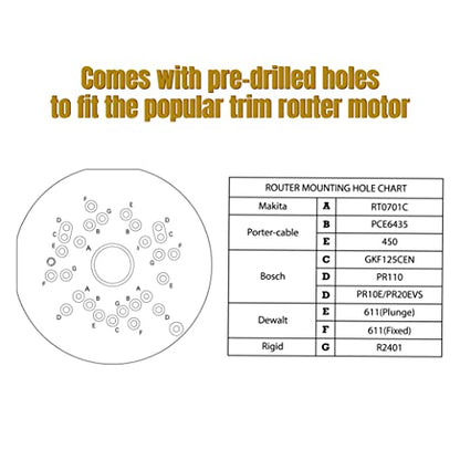 O'SKOOL Quick Convertible and Foldable Benchtop Trim Router Table with Insert Plate Kit - WoodArtSupply