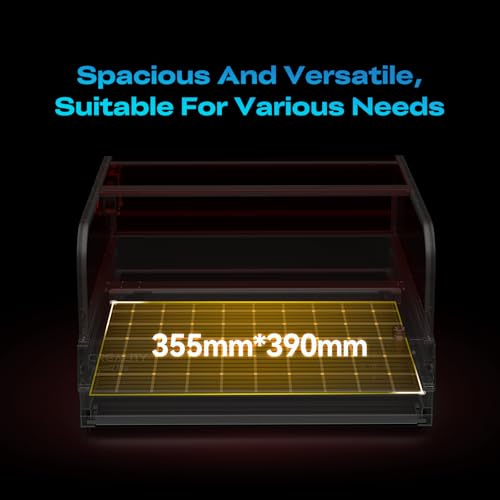 Falcon2 Pro S 40W Enclosed Laser Engraver with Air Assist, Built-in Camera, Class 1 Laser Cutter and Engraver Machine for Wood, Metal, Batch Prodcuction, Engraving Area 355 * 390mm CREALITY FALCON
