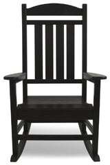 POLYWOOD R100BL Presidential Rocking Chair, Black Polywood