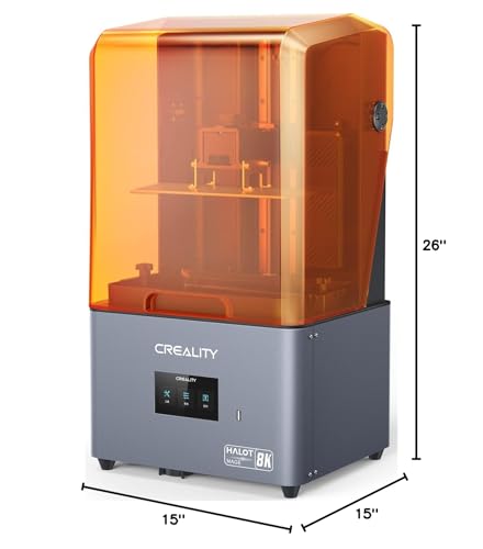 Creality Resin 3D Printer Halot-Mage, 8K Resolution Outperforms 12K Print Detail 10.3" Monochrome LCD UV Photocuring Larger Resin Printer with High-Precision Integral Light Fast Print Dual Z-axis Rail Creality