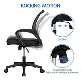 NiamVelo Mesh Office Chair Ergonomic Desk Chair Adjustable Computer Chair Comfortable Seat & Back Support Task Rolling Swivel Chair with 360 ° Quiet Casters & Armrest NiamVelo
