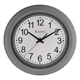 Bulova C4865 Night Vision Lighted Dial Wall Clock, 10", White Bulova