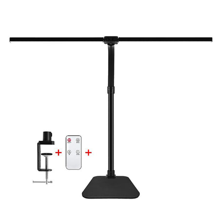 MACASA Double Head LED Desk Lamp with Anti-Glare Cover Computer Desk Lamp for Home Office 24W Brightest Desk Light Office Lamp for Workbench Drafting Architect with Clamp and Base MACASA