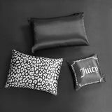 Juicy Couture Modern Black Leopard Satin Twin Comforter Set - Luxury Bed in a Bag – Soft & Stylish 6-Piece Bedding Collection Juicy Couture