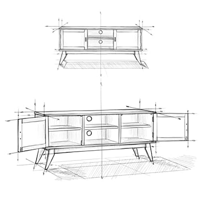 SIMPLIHOME Draper SOLID WOOD Universal TV Media Stand, 60 inch Wide,Industrial, Living Room Entertainment Center, Storage Shelves and Cabinets, for