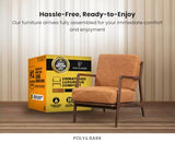 POLY & BARK Verity Lounge Chair, Cognac Tan POLY & BARK