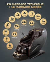 4D Massage Chairs Full Body,Zero Gravity SL-Track Shiatsu Massage Chair Recliner,Core Heating,20 Massage Techniques,Deep Yoga Stretch,Foot Rollers, Ai Voice,Touch Screen,Wireless Charging armali