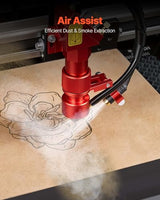 VEVOR 45W CO2 Laser Engraver, 12 x 8 in, Desktop CO2 Laser Engraver Cutter Machine with Rotary Axis, Air Assist, Engraving Machine Compatible with LightBurn CorelDRAW GRBL, for Wood Acrylic Glass VEVOR
