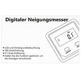 Lytool Digital Angle Finder, Angle Gauge Electronic Level Tool with Bubble Level and Magnetic Base, Digital Inclinometer Angle Measuring Tool for Woodworking, Construction and Machinery Lytool