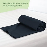Elegant Comfort Premium Hotel Quality 1-Piece Flat Sheet, Luxury & Softest 1500 Thread Count Egyptian Quality Bedding Flat Sheet, Wrinkle, Stain and Fade Resistant, King, Black Elegant Comfort