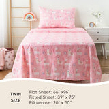 Bunnikins & Clover Twin Sheets Set Kids, Deep Pocket Soft Printed Microfiber 3 Piece Toddler Bedding Set for Boys Girls Bunnikins & Clover