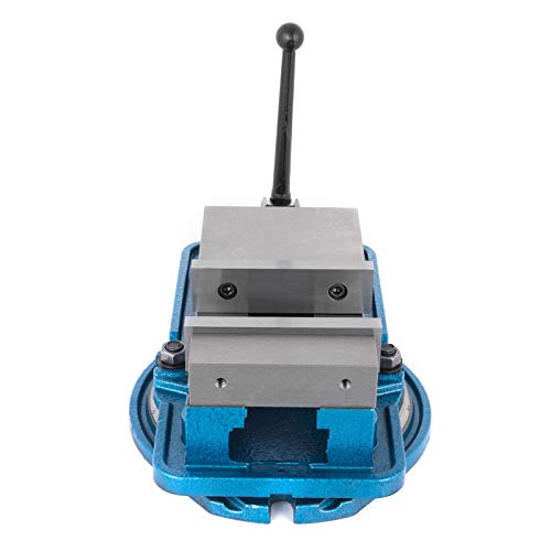 Happybuy 6 Inch Heavy Duty Milling Vise Bench Clamp Vise High Precision Clamping Vise 6 Inch Jaw Width with 360 Degrees Swiveling Base CNC Vise Happybuy