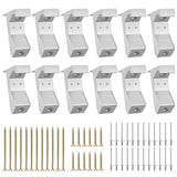 Venussar Squeaky Floor Repair Kit - Pack of 12 Aluminum Alloy Floor Repair Tool, Wood Floor Repair Kit for Eliminating Squeaky Floor Sounds Venussar