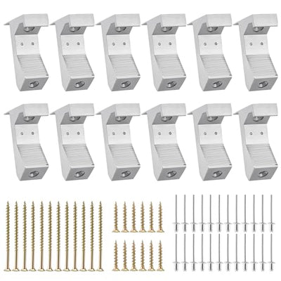 Venussar Squeaky Floor Repair Kit - Pack of 12 Aluminum Alloy Floor Repair Tool, Wood Floor Repair Kit for Eliminating Squeaky Floor Sounds