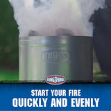 KINGSFORD Heavy Duty Deluxe Charcoal Chimney Starter | BBQ Chimney Starter for Charcoal Grill and Barbecues, Compact Easy to Use Chimney Starters and BBQ Grill Tools, Silver Kingsford