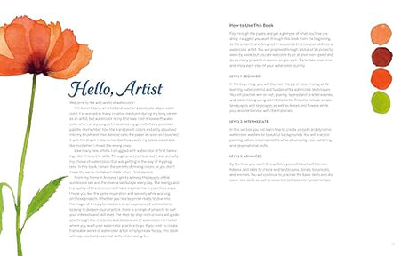 Wild Watercolor: Weekly Lessons and Techniques for Stunning Creations WoodArtSupply