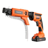 VEVOR Drywall Screw Gun Auto-Feed, 20V Max Collated Drywall Screwgun, 4200RPM Brushless Cordless Drywall Gun Kit with 2 Battery Packs, Charger, Belt Clip, Tool Bag, Screw Length and Depth Adjustable VEVOR