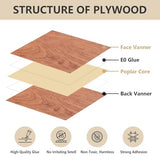 Creatorally 10 Pack Rosewood Plywood Sheets, 16.5"x11.7"x1/8" Unfinished Wood Blanks, Ideal for Laser Cutting, Engraving, DIY Crafts, Wood Burning, Sign Making & Home Decor Creatorally