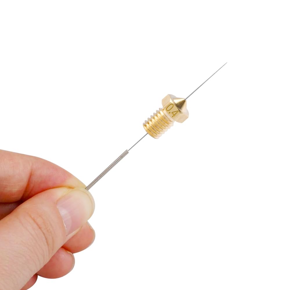 20Pcs E3d V6 Nozzles Kit, 3D Printer V6 Brass 0.4mm Nozzles, Compatible with 1.75mm Filament E3d V6 Anysub i3 Mega S X Chiron Kobra Flyear HotEnd 0.4mm J-Head Extruder Printer Accessories Makerzone
